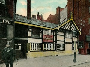 Circa 1900-09 Seven Stars Hotel, Manchester, Withy Grove UK Vintage Postcard P22