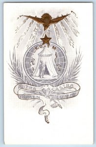 Knights Maccabees Postcard Masonic Eagle Embossed c1910's Unposted Antique