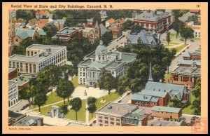 Aerial View of State and City Buildings, Concord, NH