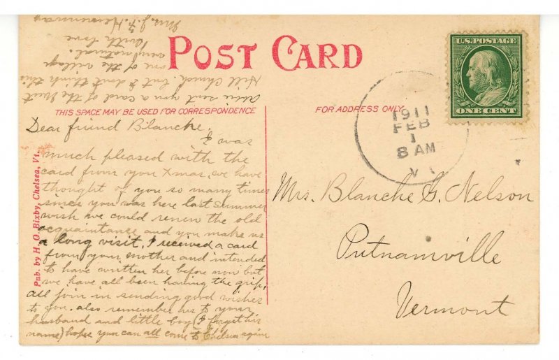 VT - Chelsea. Main Street