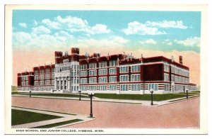 Antique High School and Junior College, Hibbing, MN Postcard