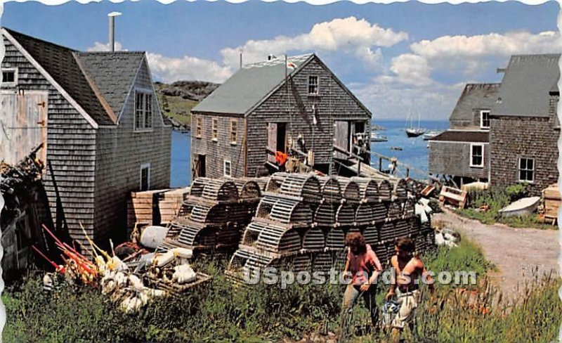 Typical Maine Fishing Village - Monhegan  