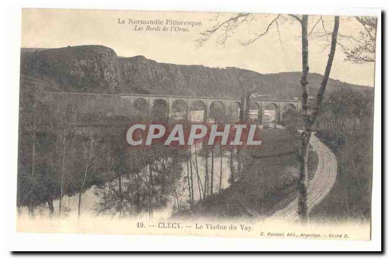 The Banks of lOrne Clecy Old Postcard THE viaduct Vay