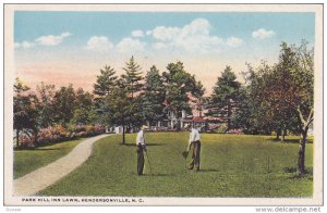 Park Hill Inn Lawn, Golf, Hendersonville, North Carolina, 1910-1920s