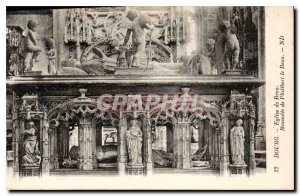 Old Postcard Bourg Brou Church Mausoleum of Philibert le Beau