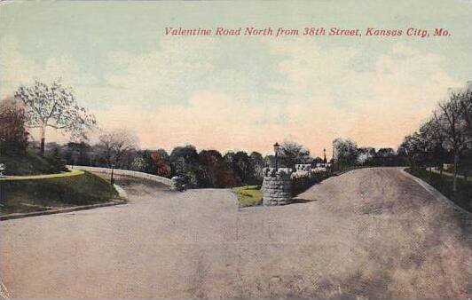 Missouri Kansas City Valentine Road North From 38th Street 1913