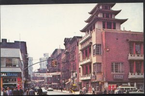 America Postcard - New York City, Mott Street, Chinatown  A7022