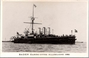 Pommern Cuirassé Allemande 1907 Battleship RPPC C013