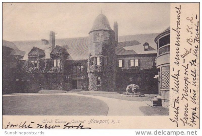 Clock Tower Casino Newport Rhone Island 1904