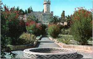 Postcard Greece Rhodes - Flower Garden