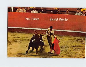 Postcard Paco Camino, Spanish Matador, Tijuana, Mexico