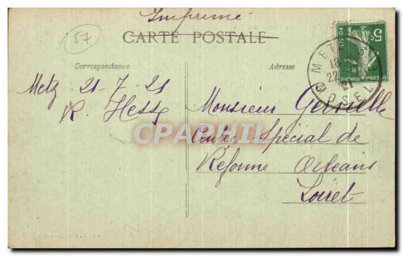 Old Postcard Metz The Dead Bridge