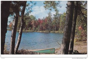 Beautiful Lake, Row Boat, Collingwood, Ontario, Canada, 50-60s