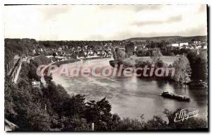 Old Postcard Champagne sur Seine Les Bords De Seine