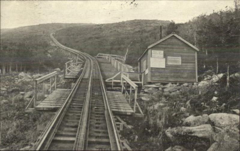 Mt. Washington NH Halfway House Cog Railway Old Postcard