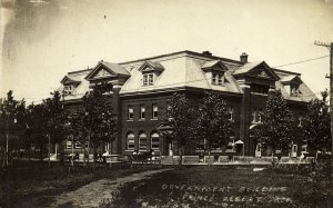 canada, PRINCE ALBERT, Sask, Government Building (1910) RPPC Postcard