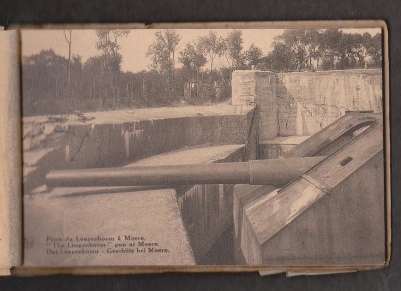 The Leugenboom Greman WW I Gun At Moere France - Intact Booklet Of 10 - Rare