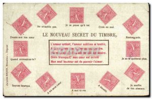 Old Postcard The new stamp of secrecy