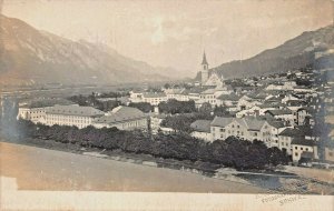 SCHWAZ TYROL AUSTRIA~PANORAMA VILLAGE VIEW~1900s PHOTO POSTCARD