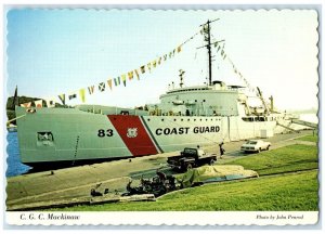 CGC Mackinaw US Coast Guard Cutter Mackinaw Michigan MI Vintage Postcard