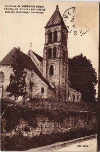 CPA Env. de VERBERIE L'Église de Rhuis Classée Monument historique (130164)