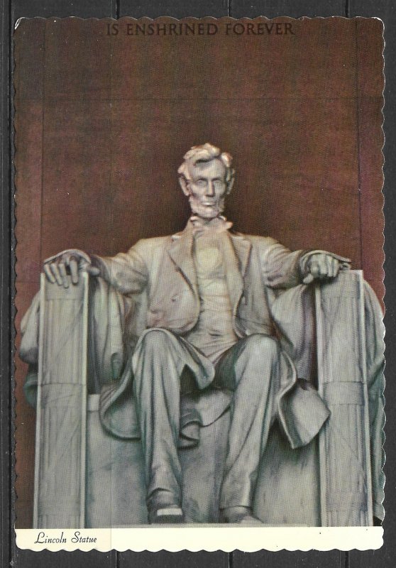 Washington DC - Lincoln Statue In Memorial - [DC-177X]