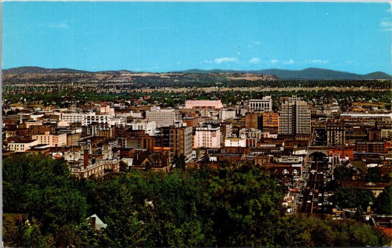 Washington, Spokane - Downtown From Cliff Drive - [WA-124]