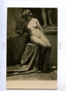 202644 BELLE Nude Model SMOKING by BABUT vintage RARE PC