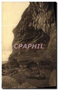 Old Postcard The Cliffs at Fecamp Trou au Chien