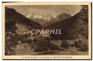 Old Postcard The Land Of Golf And Vue Generale From Brides Les Bains