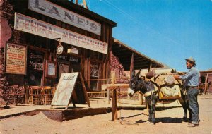 Prospector Burro Lane's General Store Calico Ghost Town Barstow Vintage Postcard