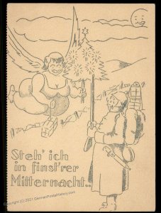 3rd Reich Germany Weihnacht Christmas Card Cover UNUSED 100728