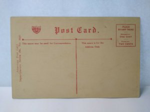 Halloween Postcard Ullman Skeleton Smoke Playing Cards 1909 Arthur Lewis 160