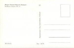 Postcard Europe Hungary Budapest Magyar Nemzeti muzeum Beethoven zongora a piano 