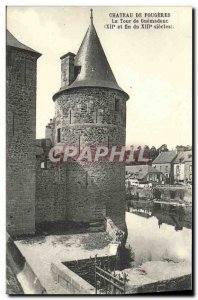 Old Postcard Chateau de Fougeres Tower Guémadeuc