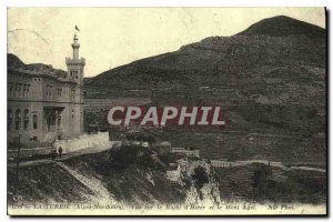 COPY La Turbie Alpes Maritimes View of the Right Winter and Mont Agel