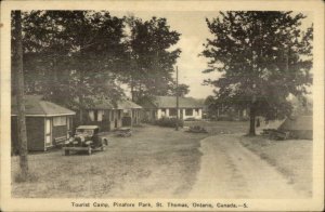 St. Thomas Ontario Pinafore Park St. Cabins Postcard