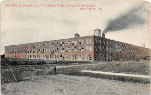G78/ New Castle Indiana Postcard c1910 Krell & French Co Piano Factory