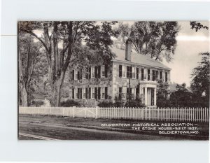 Postcard Stone House Belchertown Massachusetts USA