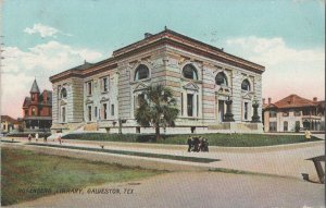 Postcard Rosenberg Library Gaveston Texas TX