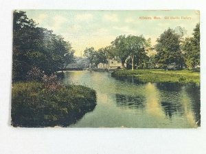 Vintage Postcard 1910 Old Shuttle Factory Attleboro MA Massachusetts