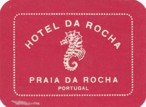 Portugal Praia Da Rocha Hotel Da Rocha Luggage Label sk4612