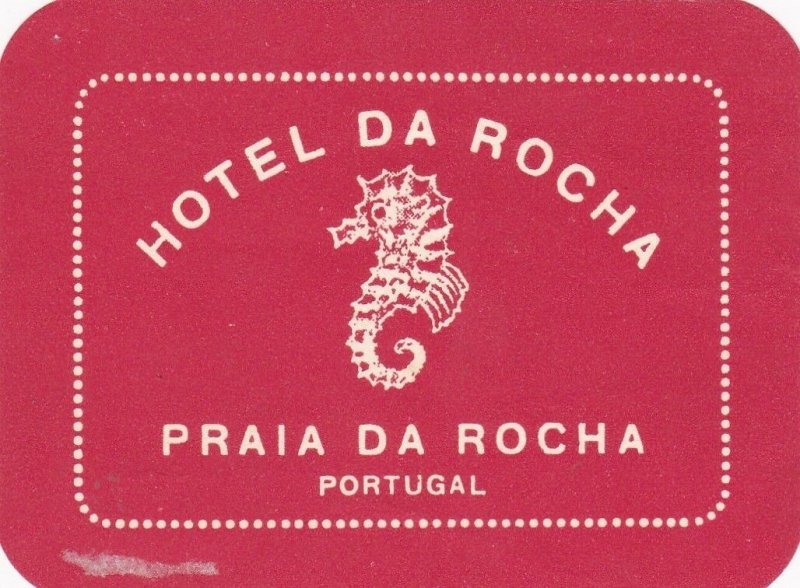 Portugal Praia Da Rocha Hotel Da Rocha Luggage Label sk4612