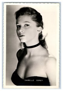 Vintage Real Photo RPPC Actress Isabelle Corey Original Postcard P37