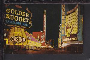 Night View,Fremont Street,Las Vegas,NV Postcard 