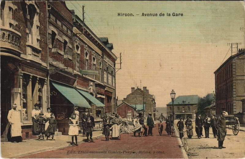 CPA HIRSON Avenue de la Gare (155671)