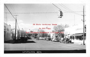 NV, Lovelock, Nevada, RPPC, Street Scene, Commercial Section, Photo