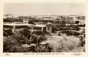 PC SUDAN, GENERAL VIEW OF KHARTOUM, Vintage REAL PHOTO Postcard (b31329)