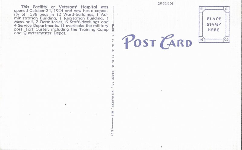 Veterans Administration Facility Fort Custer Battle Creek Michigan