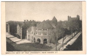 Postcard Bird's Eye View Yale University New Haven CT